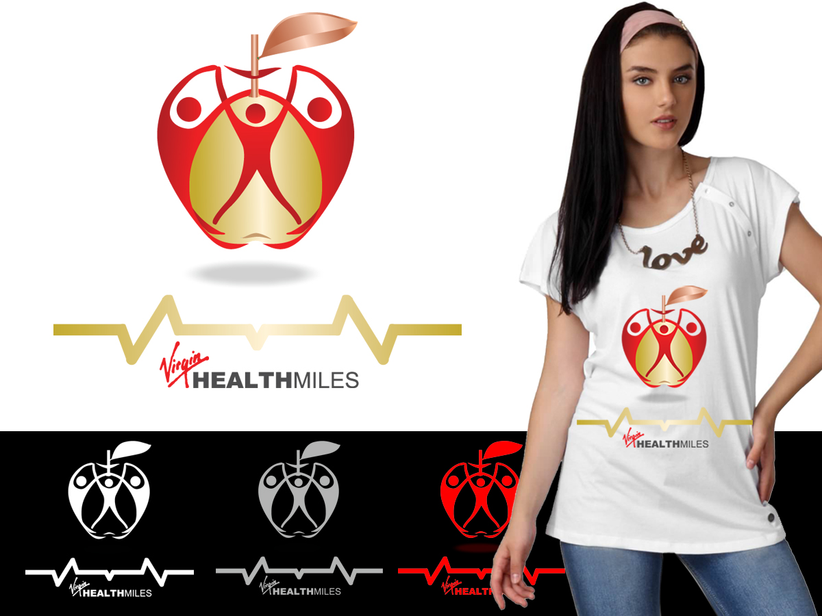 T-shirt Design by COLORS MEDIA for Virgin HealthMiles | Design #1046942