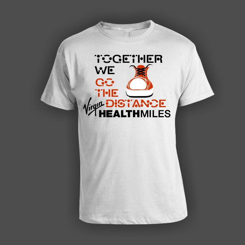 T-shirt Design by Vicky Latorre for Virgin HealthMiles | Design #1057925