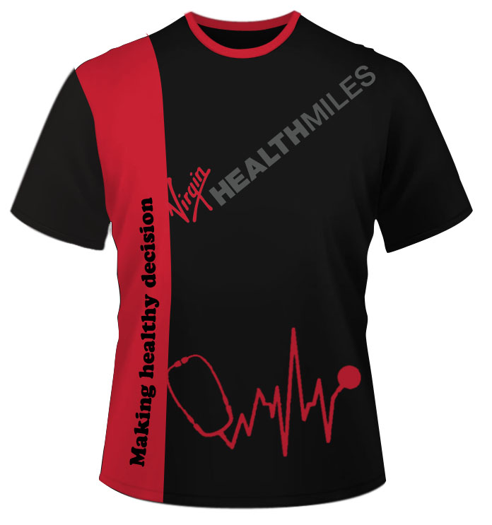 T-Shirt-Design von ANTONY für Virgin HealthMiles | Design #1042690