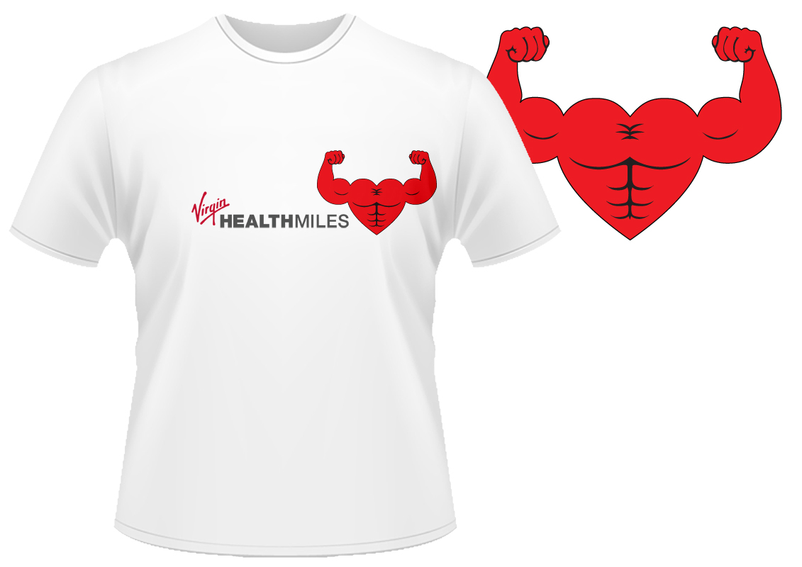 Diseño de Camiseta por Michael Libbiter para Virgin HealthMiles | Diseño #1052748