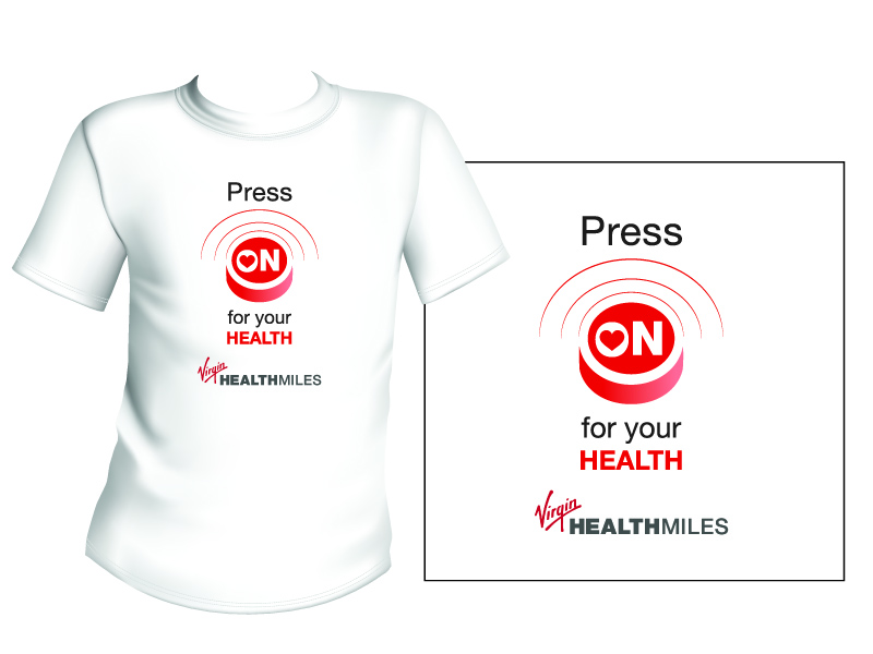 T-shirt Design by JY for Virgin HealthMiles | Design #1048774