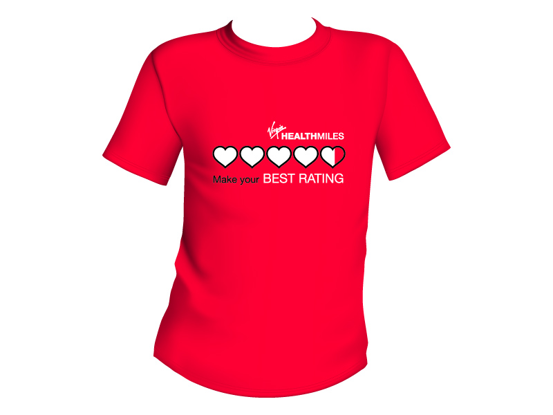 T-shirt Design by JY for Virgin HealthMiles | Design #1049198