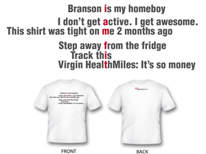 T-Shirt-Design von anasazi für Virgin HealthMiles | Design #1081496