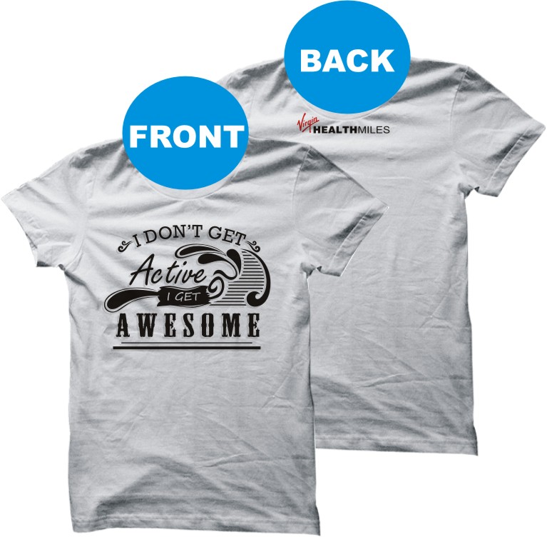T-shirt Design by yuliART for Virgin HealthMiles | Design #1080507