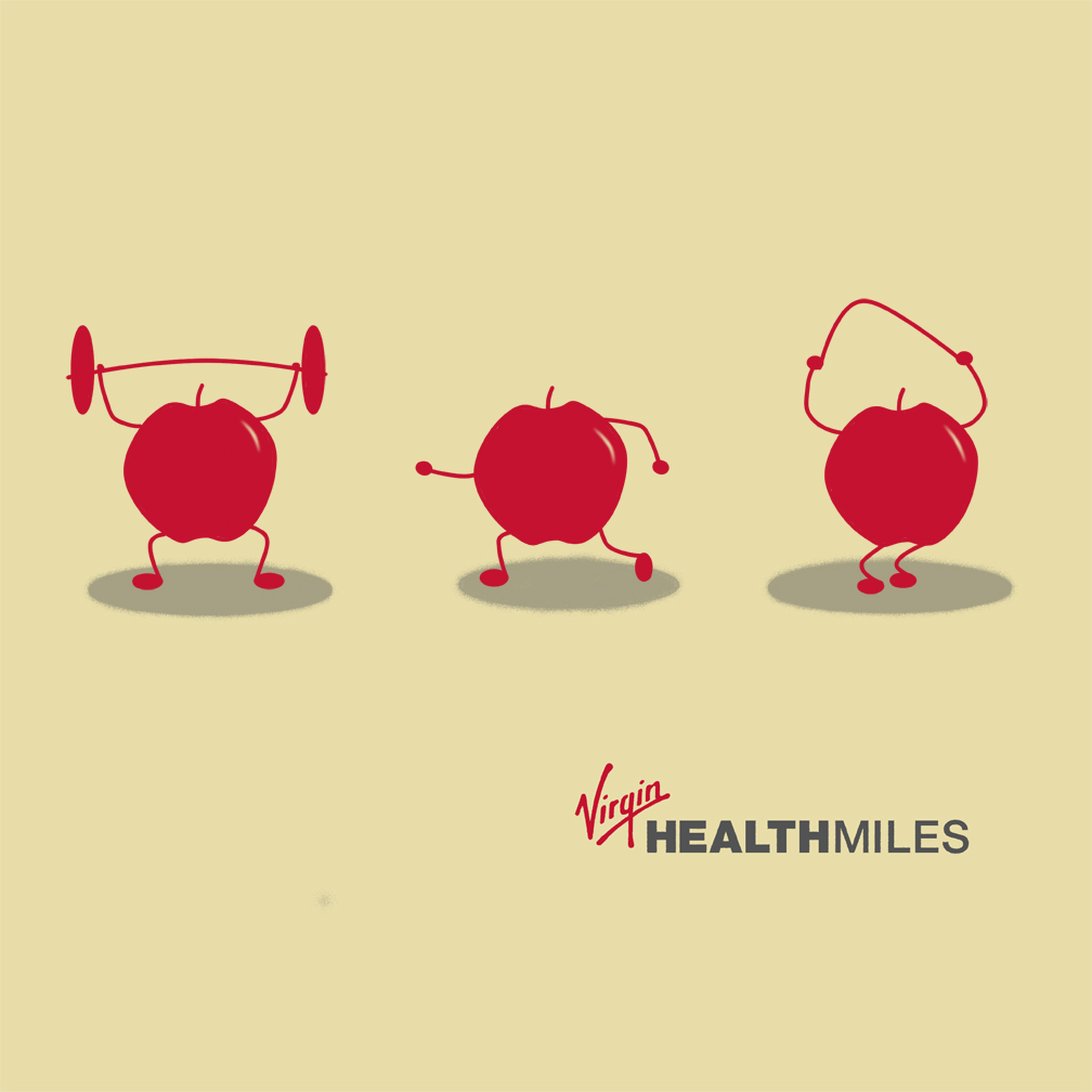 T-shirt Design by Neel for Virgin HealthMiles | Design #1059054