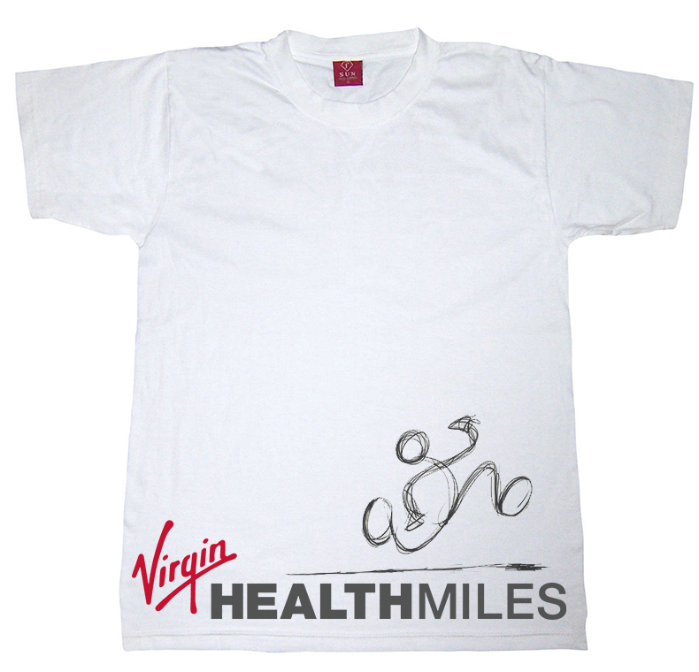 T-shirt Design by x2pher for Virgin HealthMiles | Design #1041460