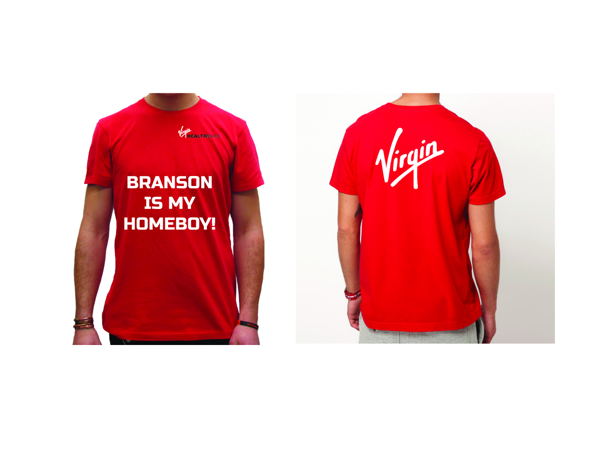 T-shirt Design by Phil B for Virgin HealthMiles | Design #1082532