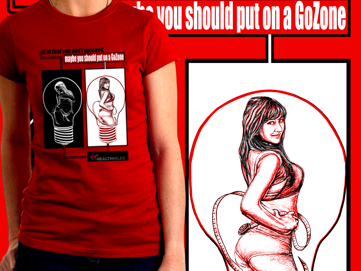 Diseño de Camiseta por anx ox para Virgin HealthMiles | Diseño #1077588
