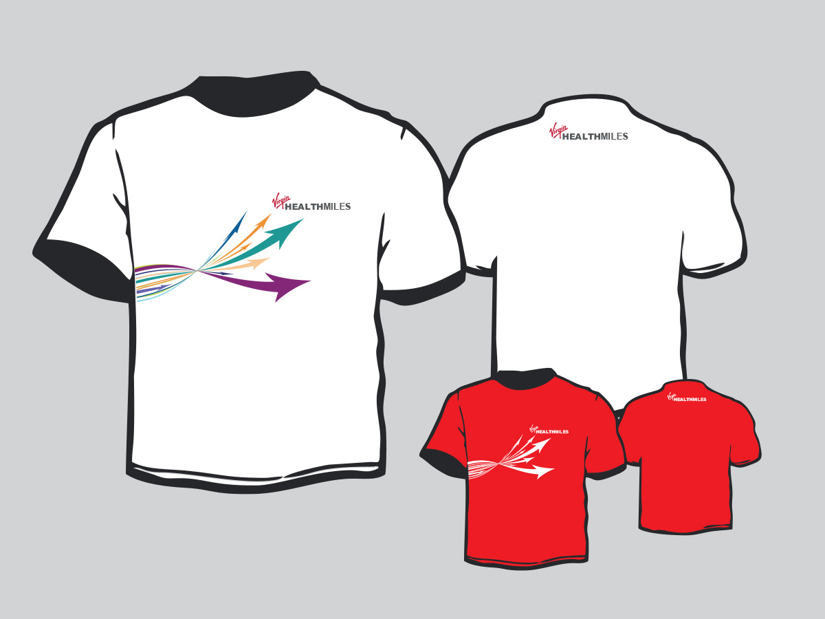 T-shirt Design by Ivansan for Virgin HealthMiles | Design #1042059