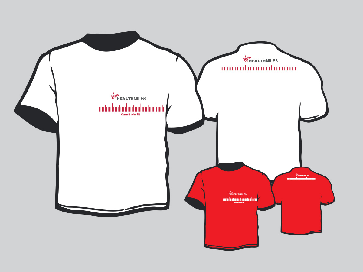 T-shirt Design by Ivansan for Virgin HealthMiles | Design #1042656