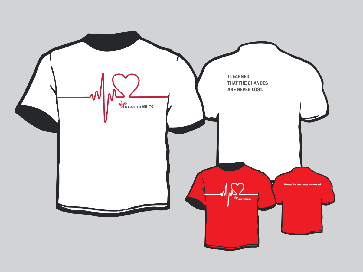 T-shirt Design by Ivansan for Virgin HealthMiles | Design #1042727