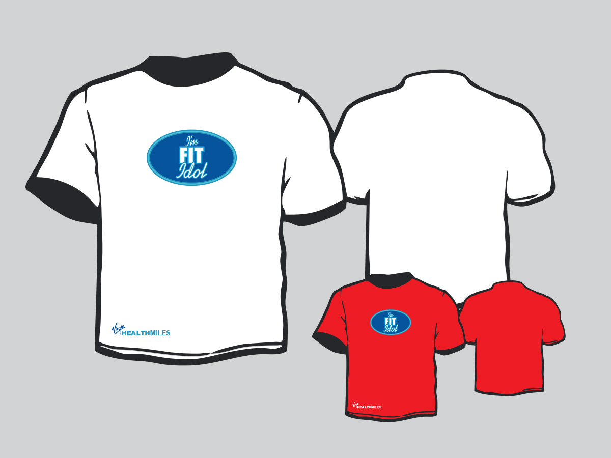 T-shirt Design by Ivansan for Virgin HealthMiles | Design #1048746