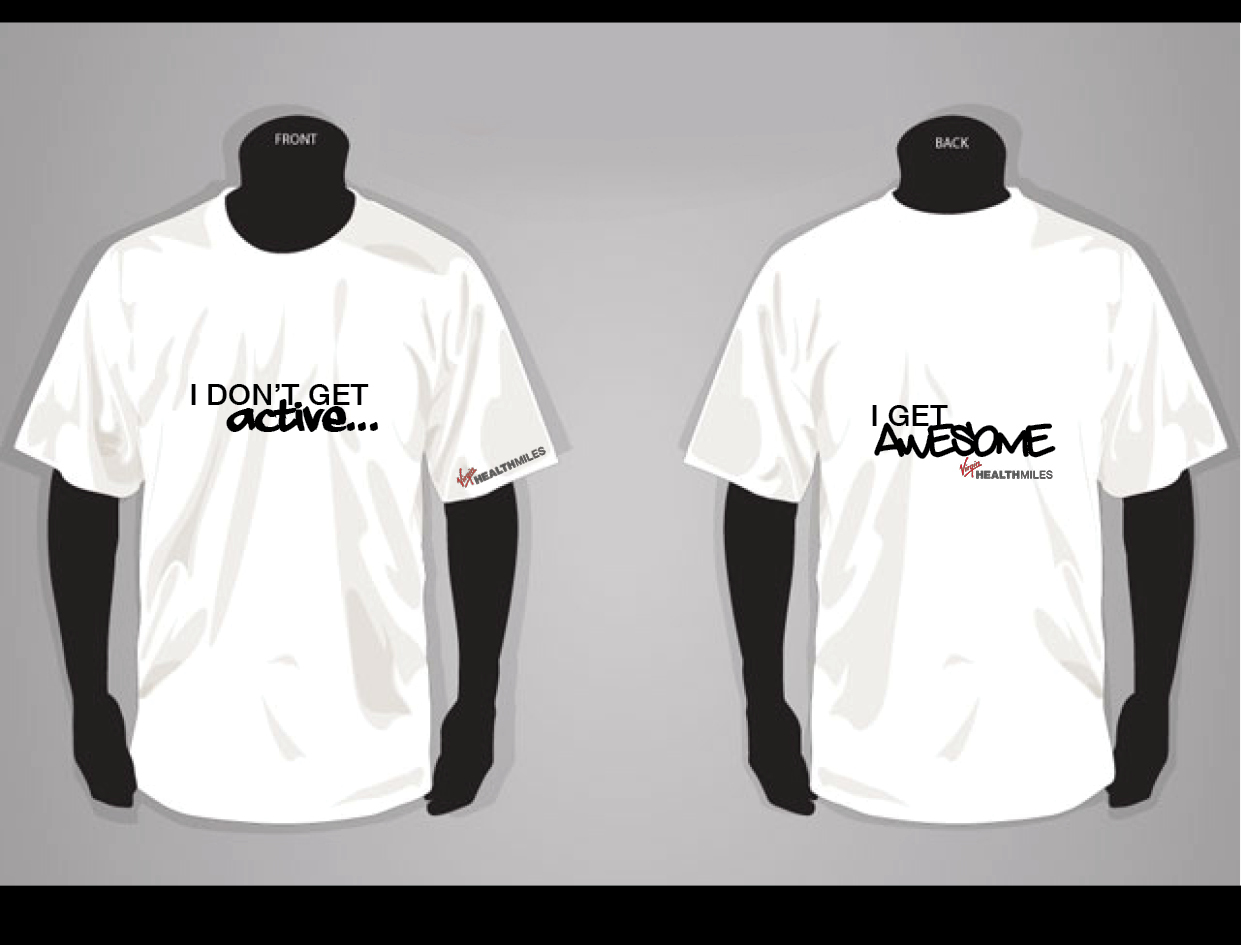T-shirt Design by Karen Hermans for Virgin HealthMiles | Design #1078256