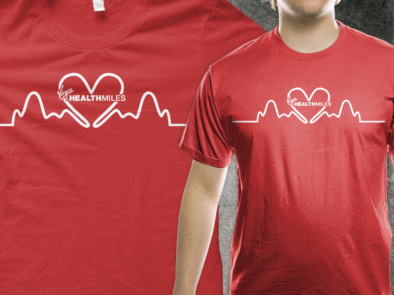 T-shirt Design by D'Mono for Virgin HealthMiles | Design #1058866