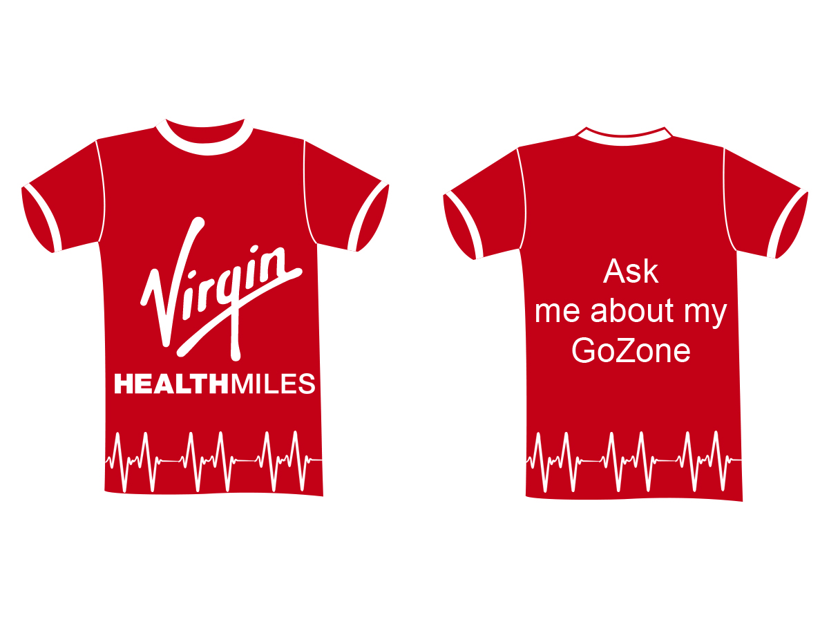 Diseño de Camiseta por hafeez para Virgin HealthMiles | Diseño #1067365