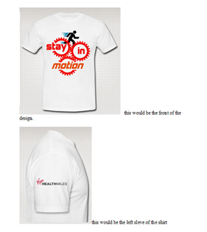 T-shirt Design by ZoeLPayne for Virgin HealthMiles | Design: #1047851
