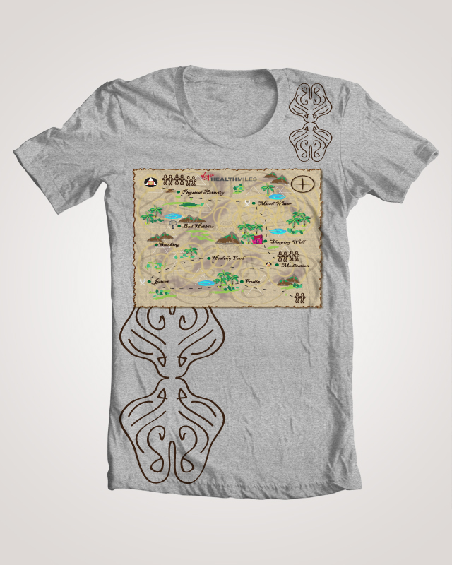 T-shirt Design by Seema Bux for Virgin HealthMiles | Design #1050643