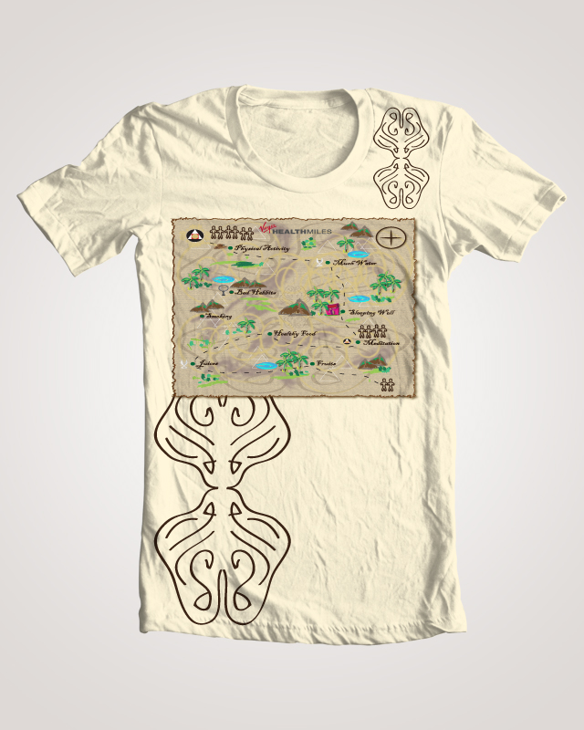 T-shirt Design by Seema Bux for Virgin HealthMiles | Design #1050672