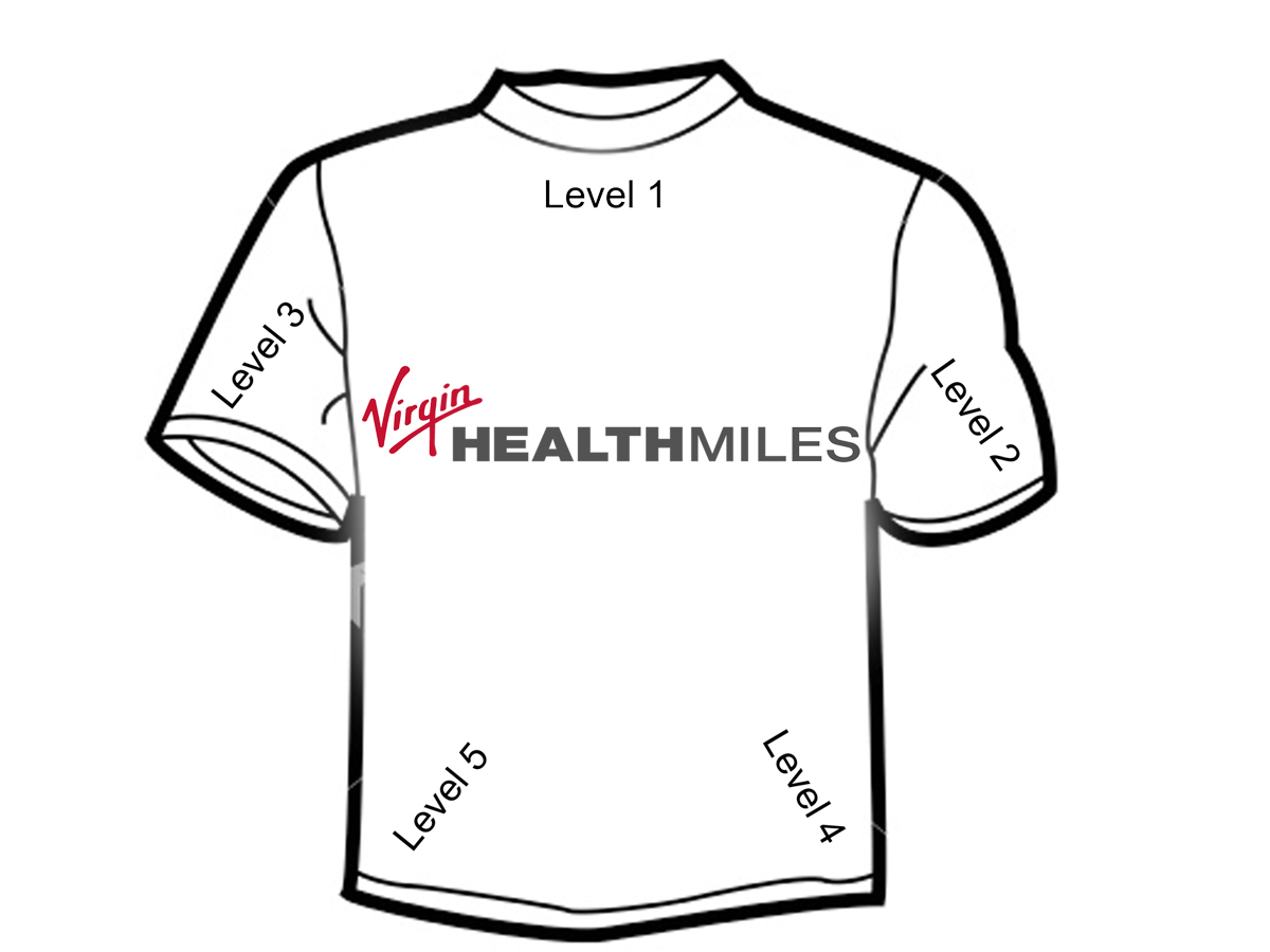 T-shirt Design by KDesigns for Virgin HealthMiles | Design #1043270