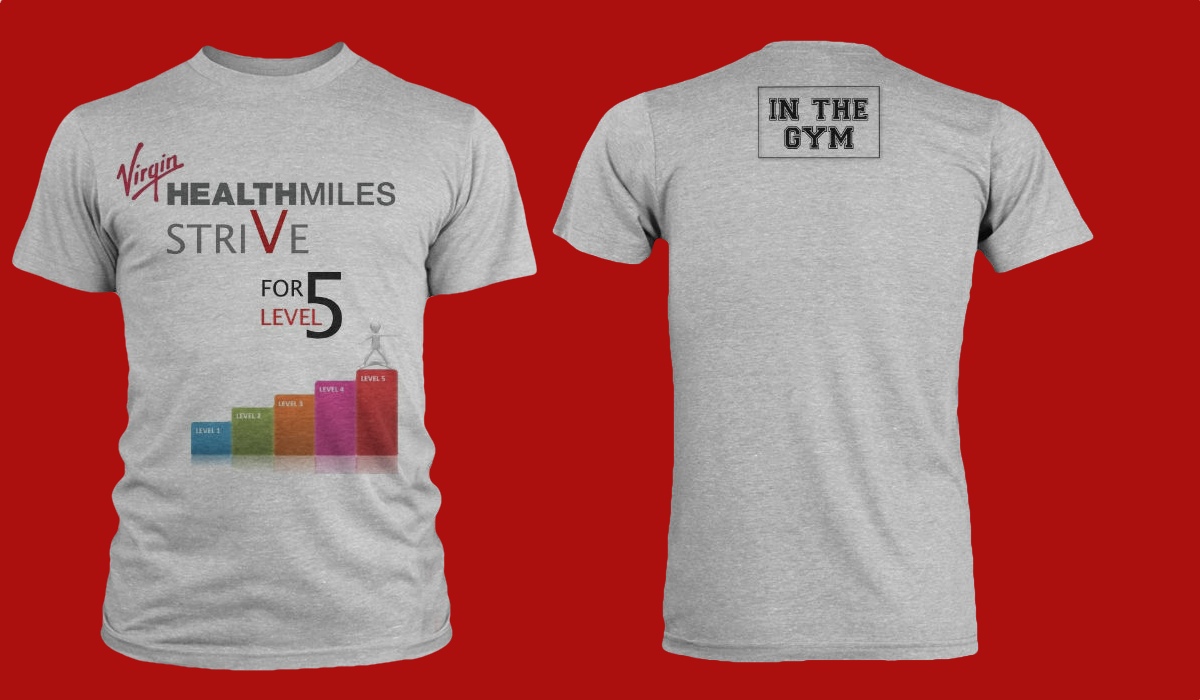 Diseño de Camiseta por Glory10 para Virgin HealthMiles | Diseño #1076655
