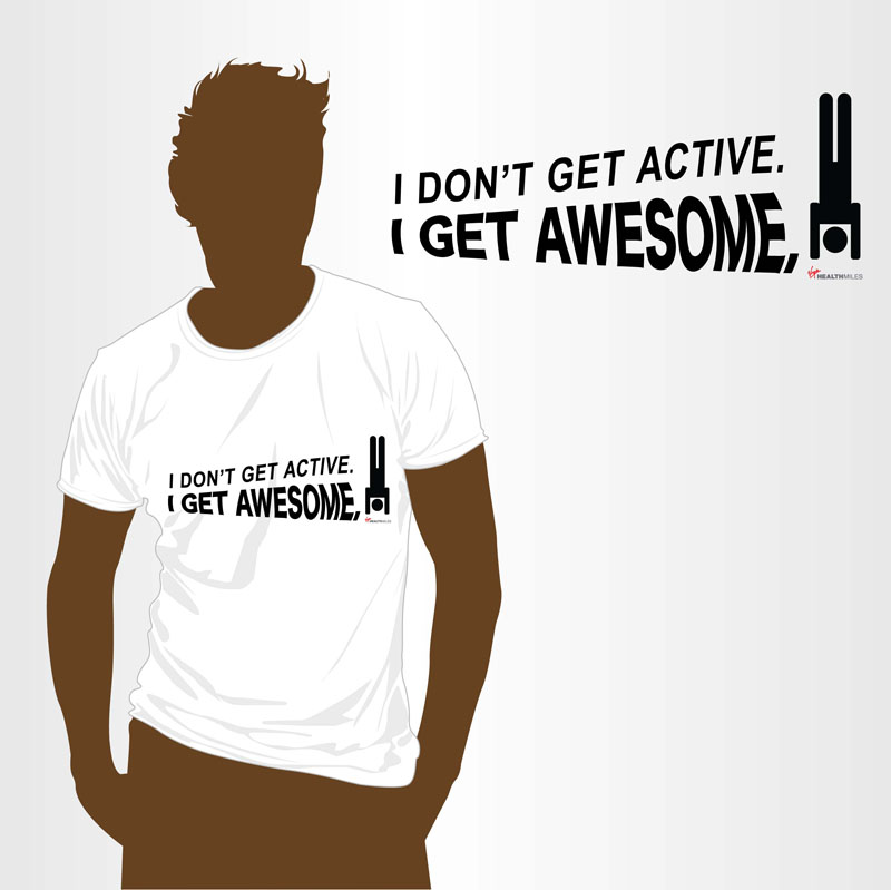 Diseño de Camiseta por geisha para Virgin HealthMiles | Diseño #1079478