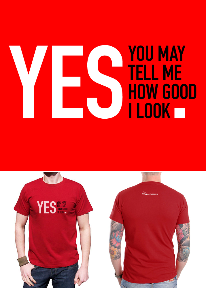 T-shirt Design by BuckarooBanzai for Virgin HealthMiles | Design #1080357