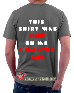 T-shirt Design by maxdee for Virgin HealthMiles | Design: #1081396
