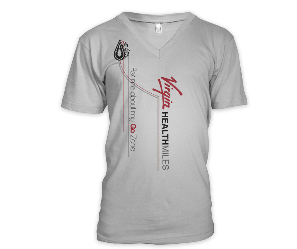T-shirt Design by Almega Ink. for Virgin HealthMiles | Design #1080304