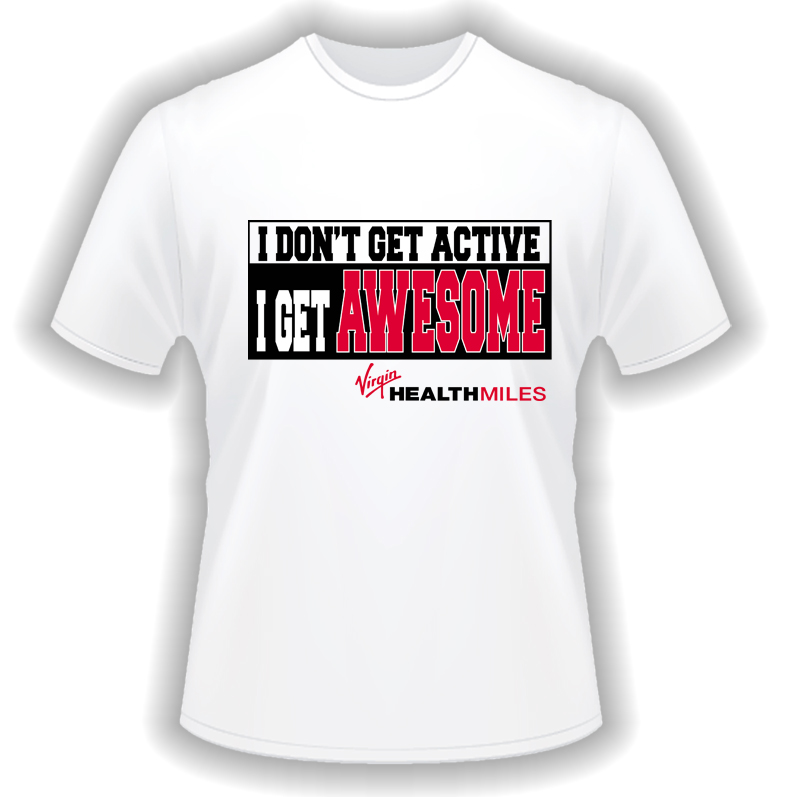 T-shirt Design by Barny46 for Virgin HealthMiles | Design #1081069