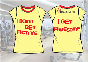 T-shirt Design by Kelly for Virgin HealthMiles | Design: #1081408