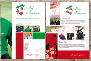 Brochure Design Project for Custom Embroidery (Monograms) Shop | Design de Brochure par san011