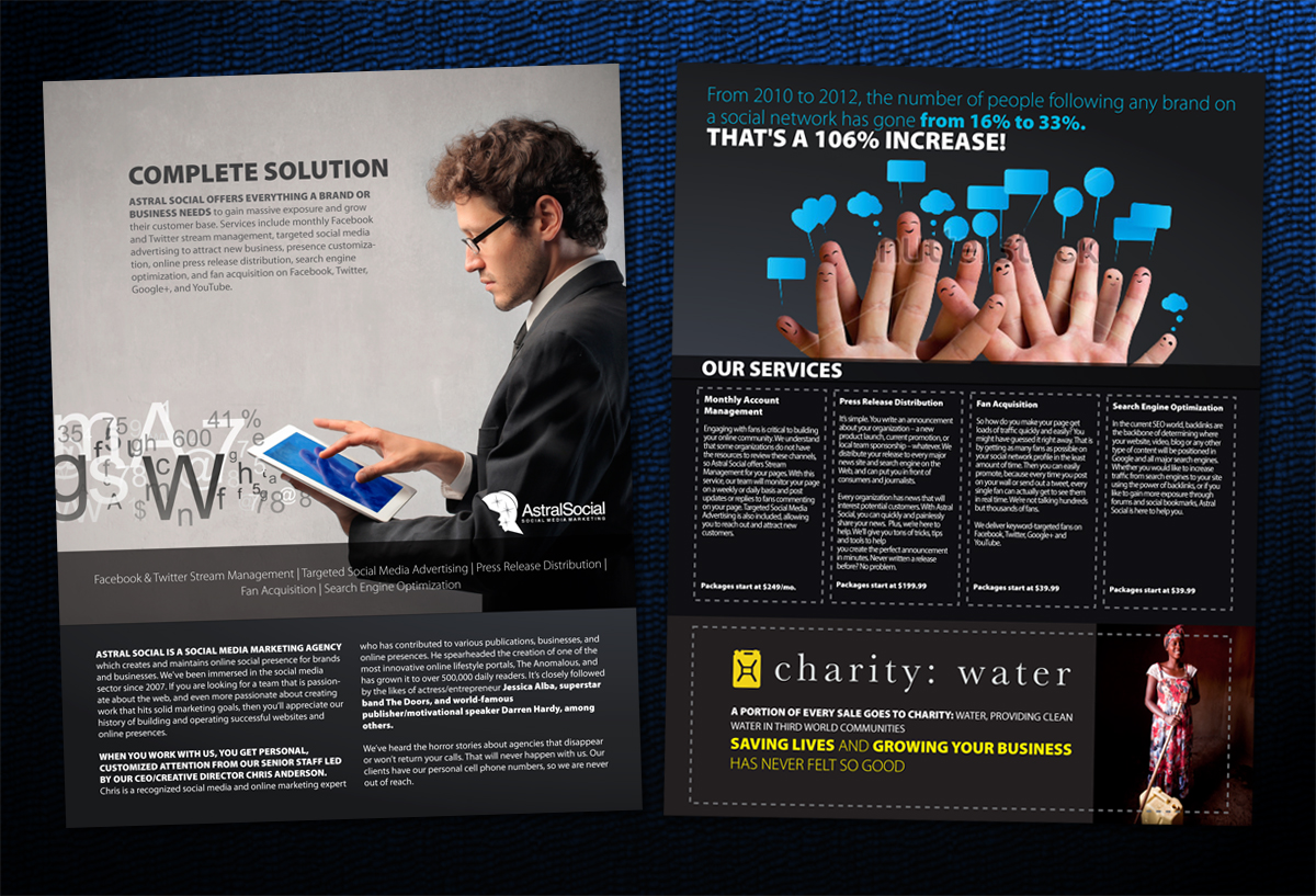 Design de Flyer par Svetlin Angelov pour Astral Ventures Inc. | Design #933448