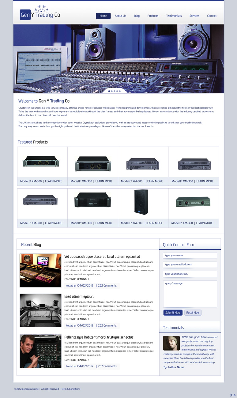 Diseño Wordpress por pb para Gen Y Trading Co | Diseño #941133