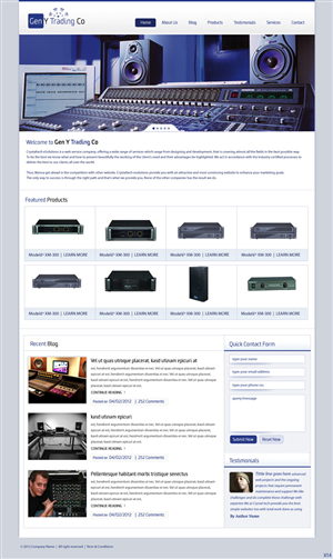 Diseño Wordpress por pb para Gen Y Trading Co | Diseño: #941133