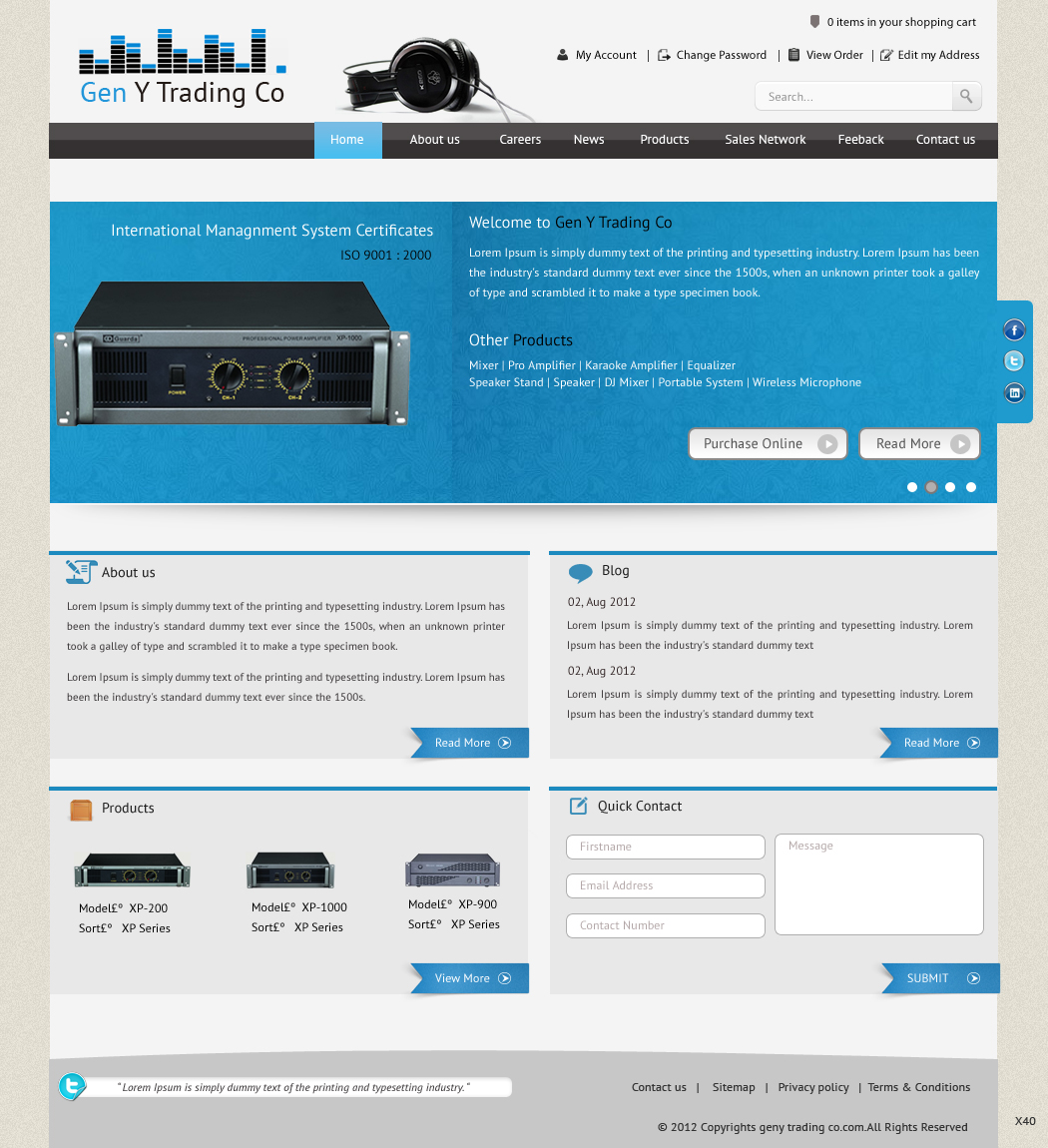 Diseño Wordpress por pb para Gen Y Trading Co | Diseño #944931