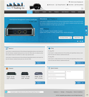 Diseño Wordpress por pb para Gen Y Trading Co | Diseño: #944931