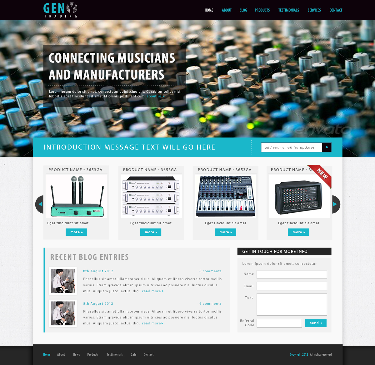 Diseño Wordpress por tinthumb para Gen Y Trading Co | Diseño #953141