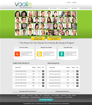 Web Design by DesignXyz for Voolla | Design: #940087