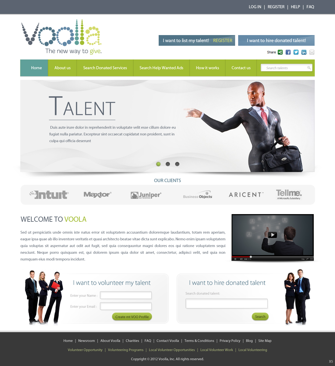 Web Design by pb for Voolla | Design #935363