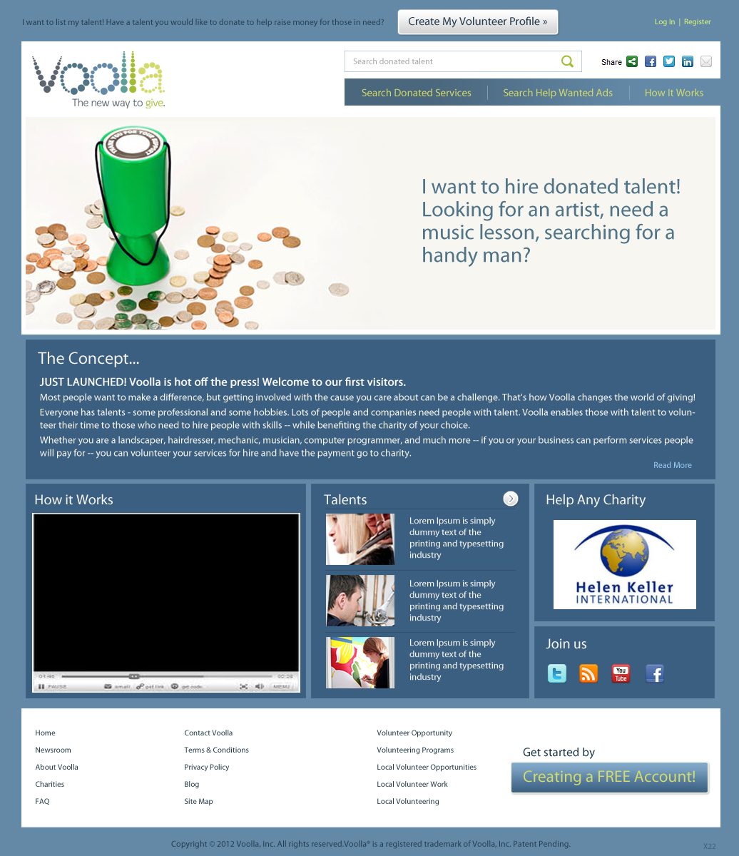 Web Design by pb for Voolla | Design #936950
