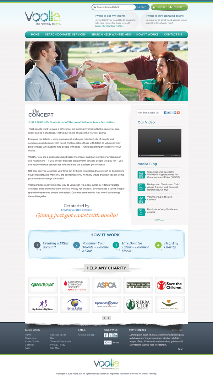 Web Design by BrainTrigger for Voolla | Design #946224