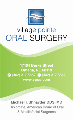 Business Card Design by Beare for Village Pointe Oral Surgery | Design: #104969