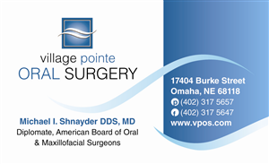 Diseño de Tarjeta de Presentación por Beare para Village Pointe Oral Surgery | Diseño: #105635