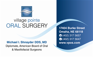 Diseño de Tarjeta de Presentación por Beare para Village Pointe Oral Surgery | Diseño: #105639