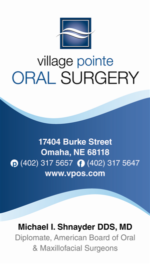 Diseño de Tarjeta de Presentación por Beare para Village Pointe Oral Surgery | Diseño: #106938