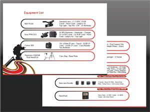 FILM DISTRICT PRODUCTION SERVICES needs a Brochure Design   | Design de Brochure par Brigitte Melissa B