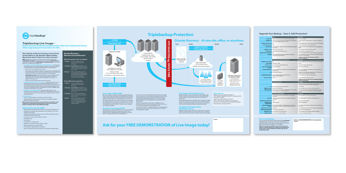 Brochure Design by JayTee for Triplebackup | Design #948937