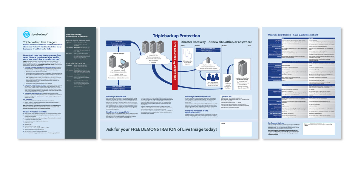 Brochure Design by JayTee for Triplebackup | Design #948939