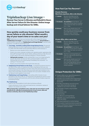 Brochure Design by JayTee for Triplebackup | Design: #951189