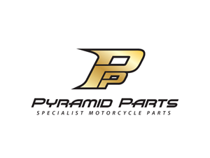 Pyramid Parts, specialist motorcycle parts | Logo Design by Buck Tornado